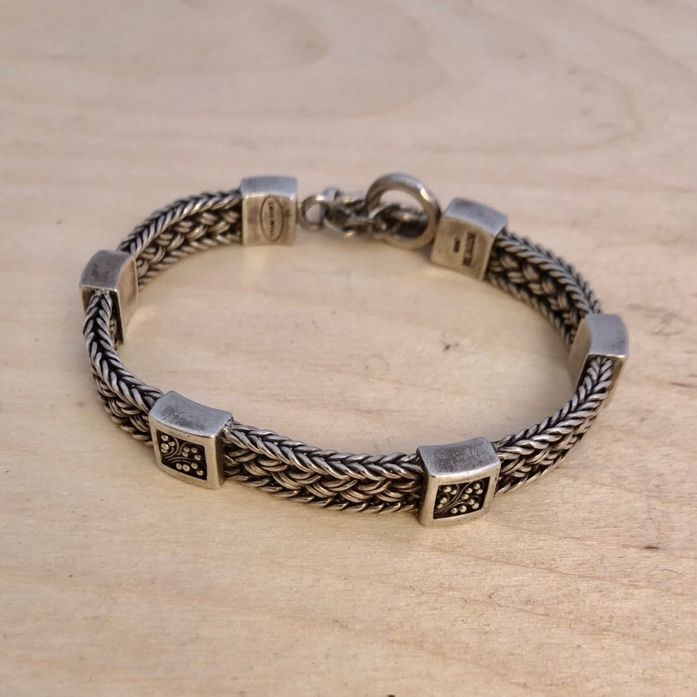 LOIS HILL Vintage Granulated Sterling Bracelet